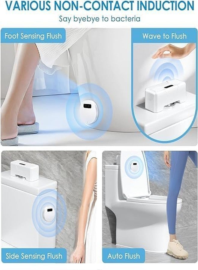 NALACAL Automatic Toilet Flusher, Upgraded Touchless Toilet Flush Kit, Toilet Flusher Replacement Kit, for Most Homes and Public Toilets with Infrared Sensor, Rechargeable USB Charging and IPX6 Waterproof - Image 5
